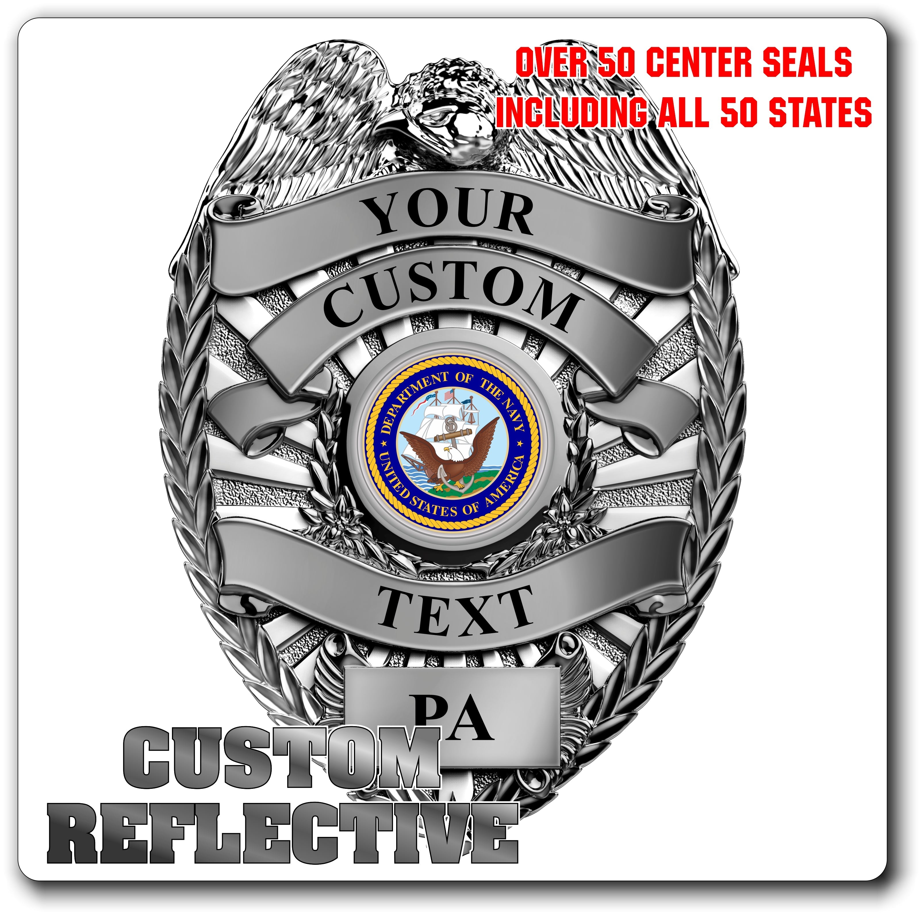 Custom Reflective Law Enforcement Decals