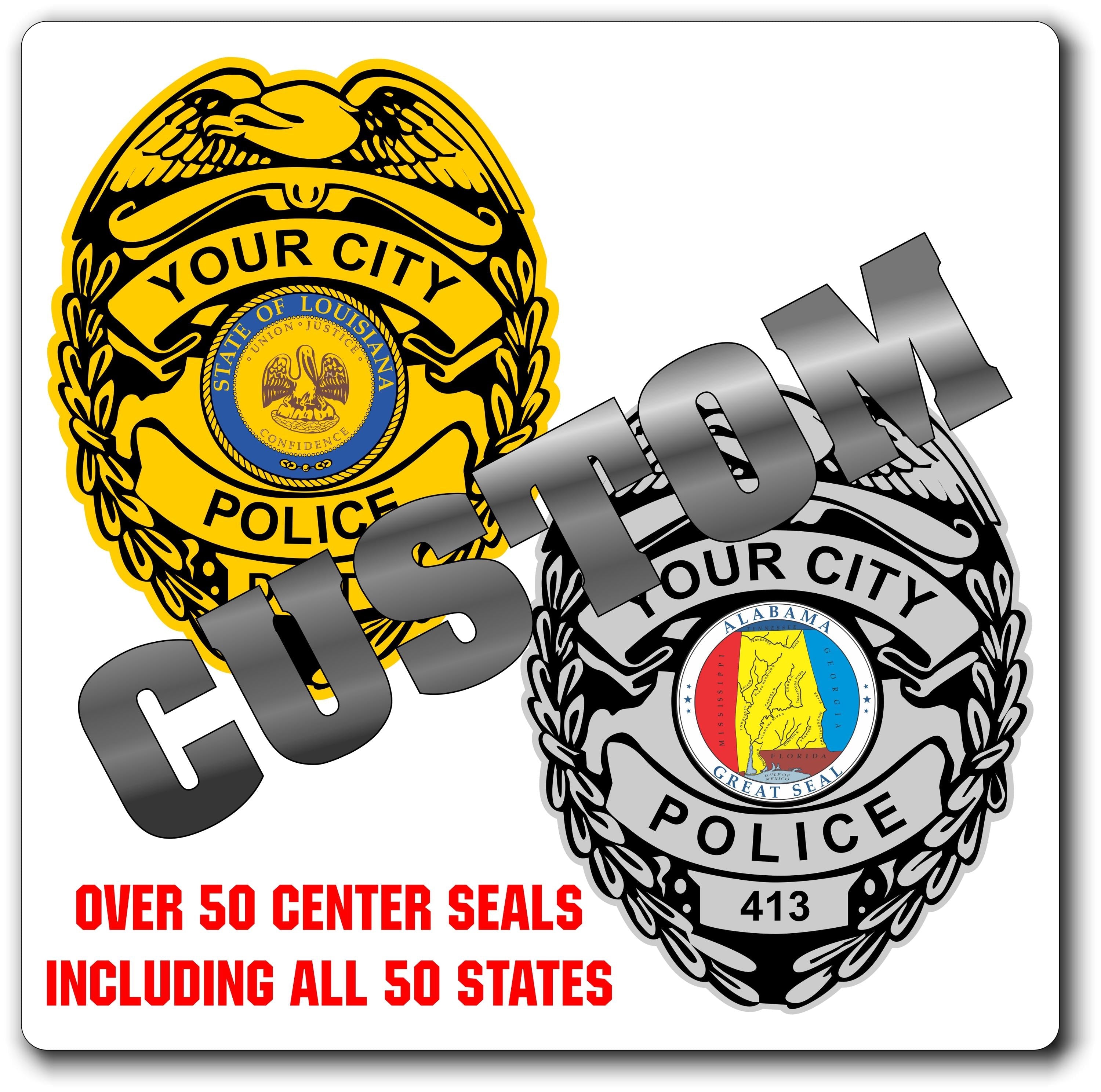Custom Law Enforcement Decals