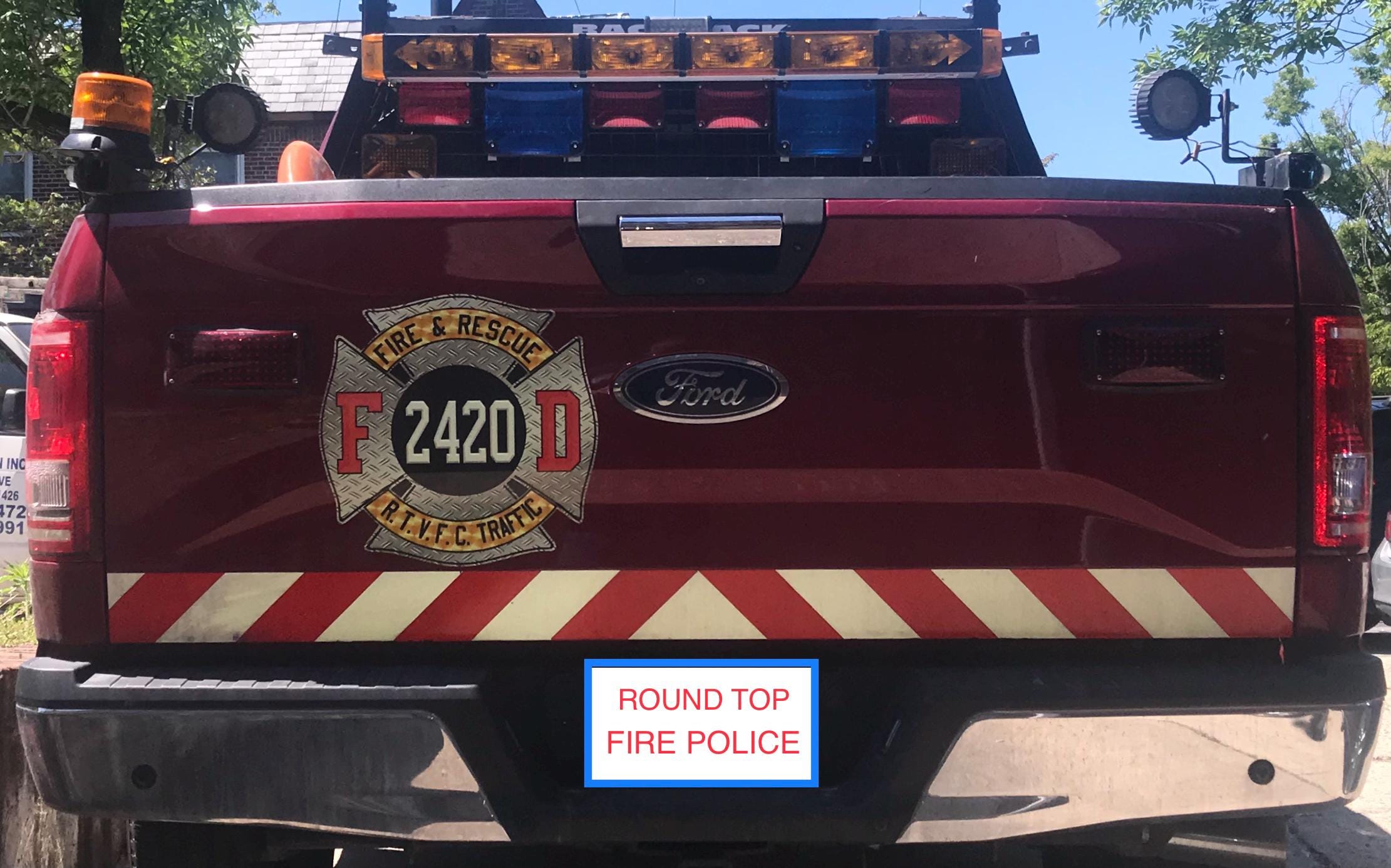Custom Fire Department Diamond Plate Maltese Decal, Sticker (FireDecal36)