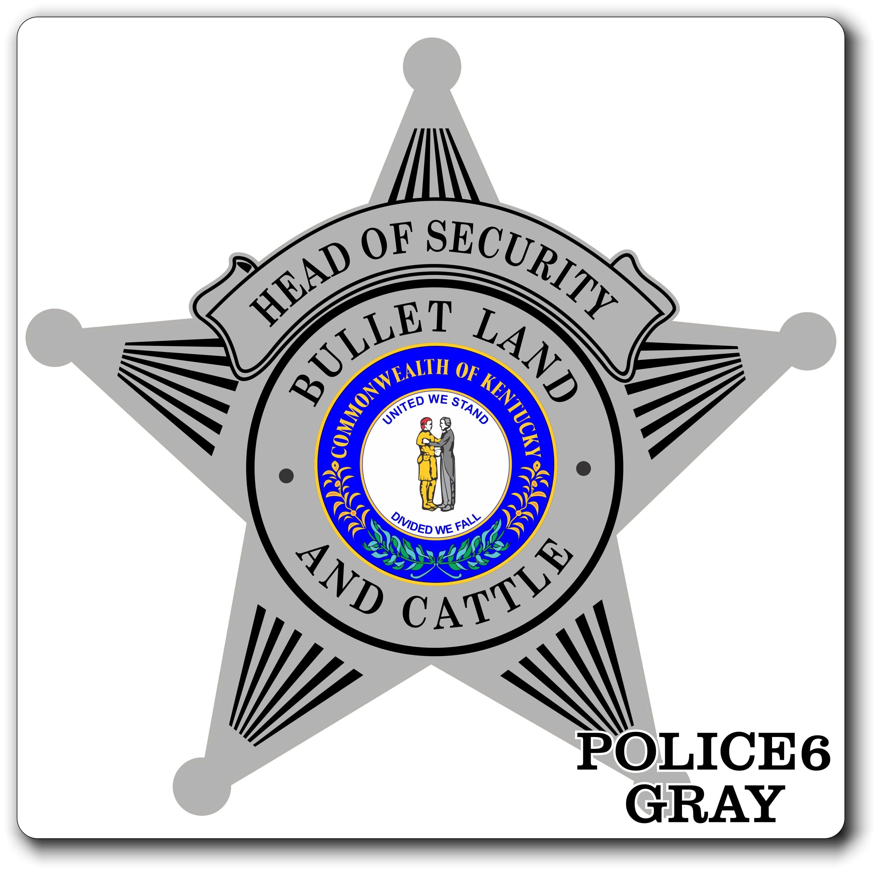 Custom Police / Law Enforcement Badge Decal / Sticker (PoliceDecal6)
