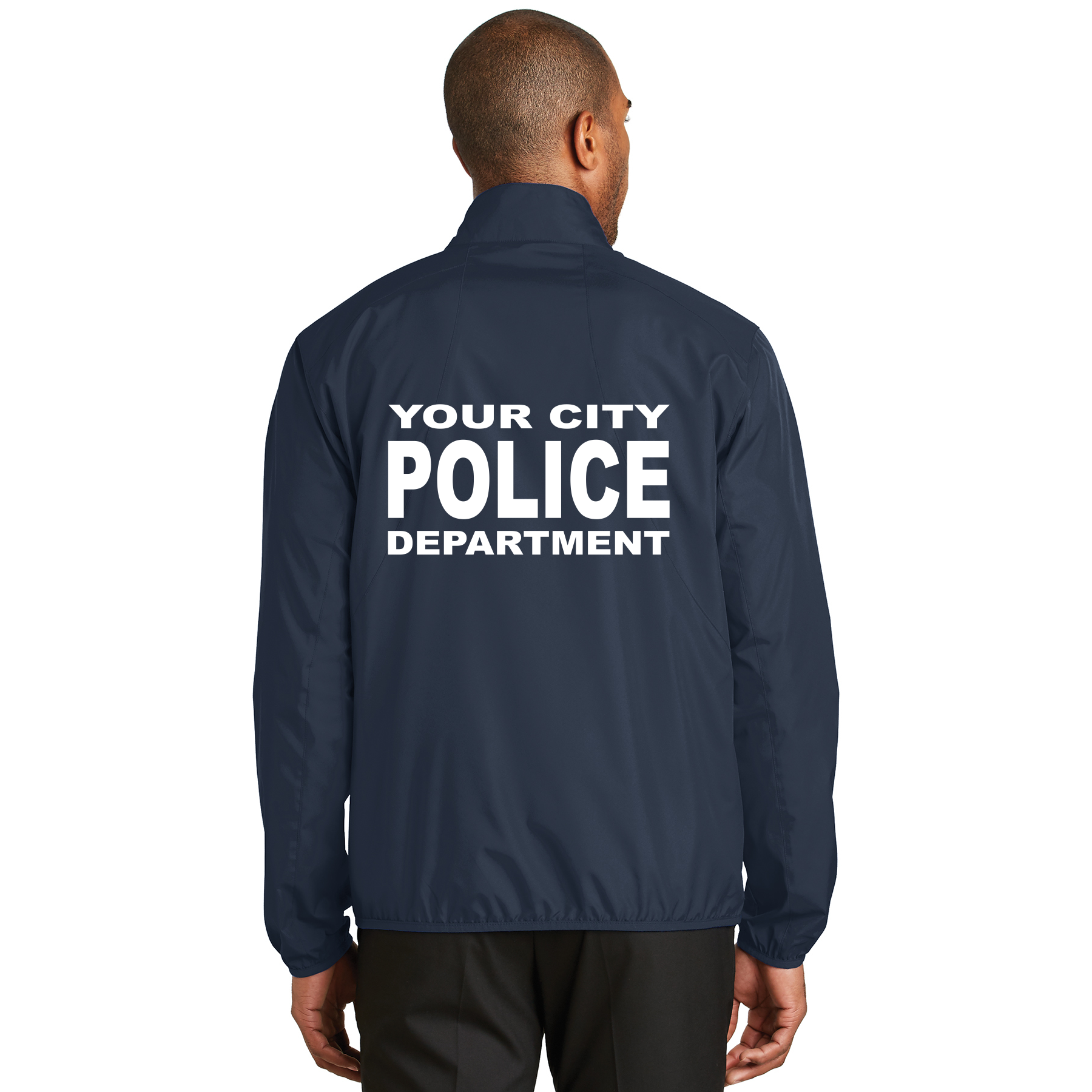 Custom Imprinted Law Enforcement Raid Jacket Full Zip Printed Front and Back Any Department (CRJ-J344)