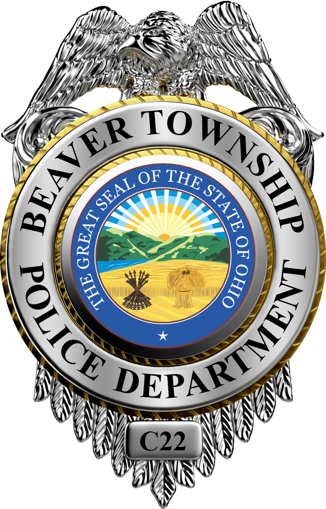 Custom Reflective Police / Law Enforcement Badge Decal / Sticker (PoliceDecal19R)